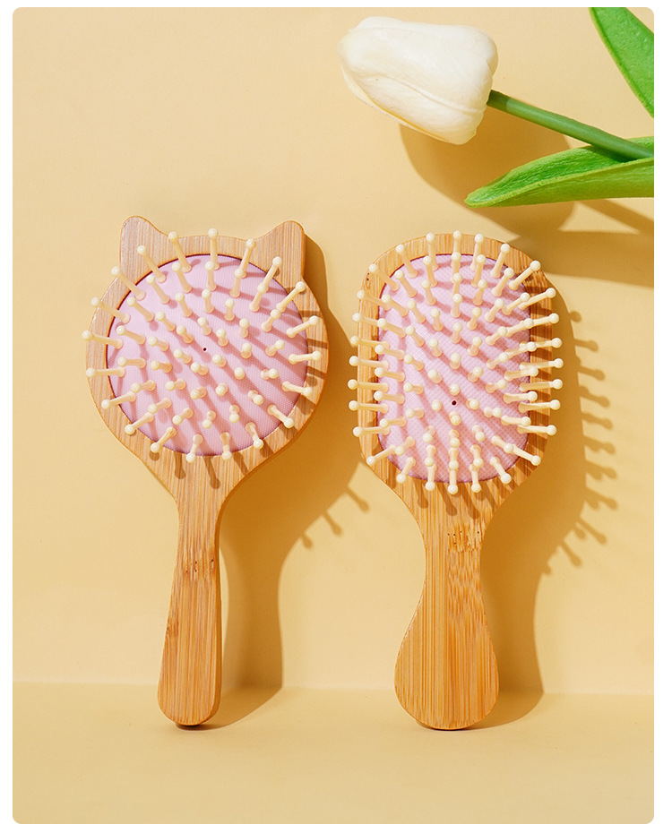 bamboo paddle kids hair brush